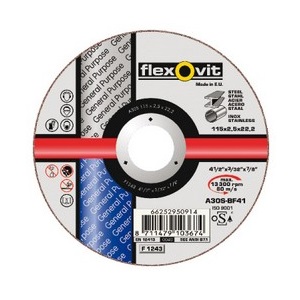 General Purpose Cutting Discs- Flexovit A30 S-BF41